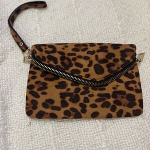 Leopard Print Clutch Bag